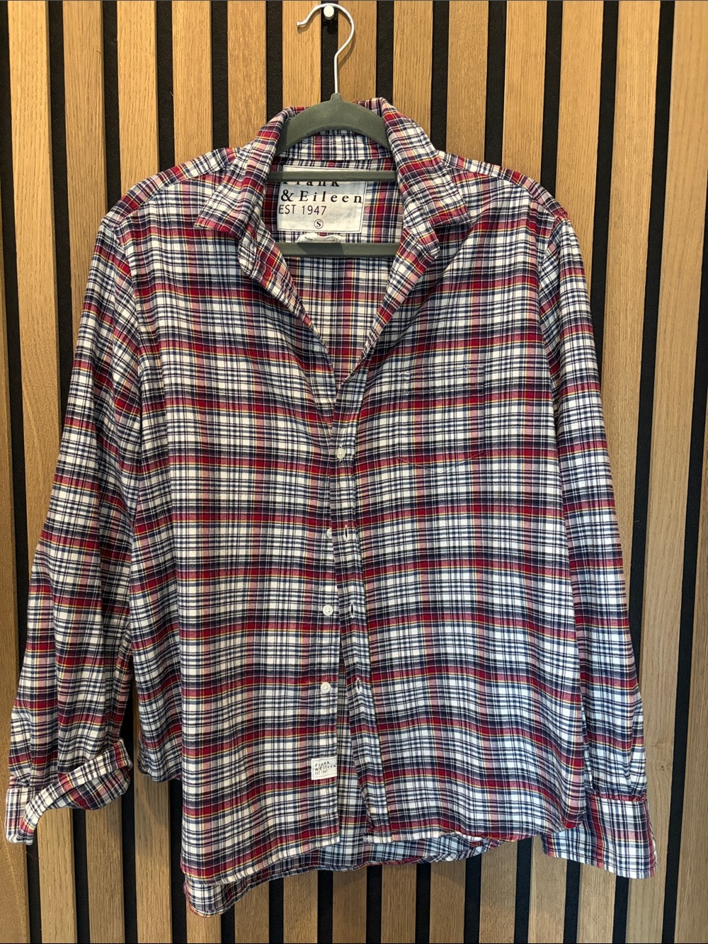 Frank & Eileen Red Plaid Button-Up Shirt